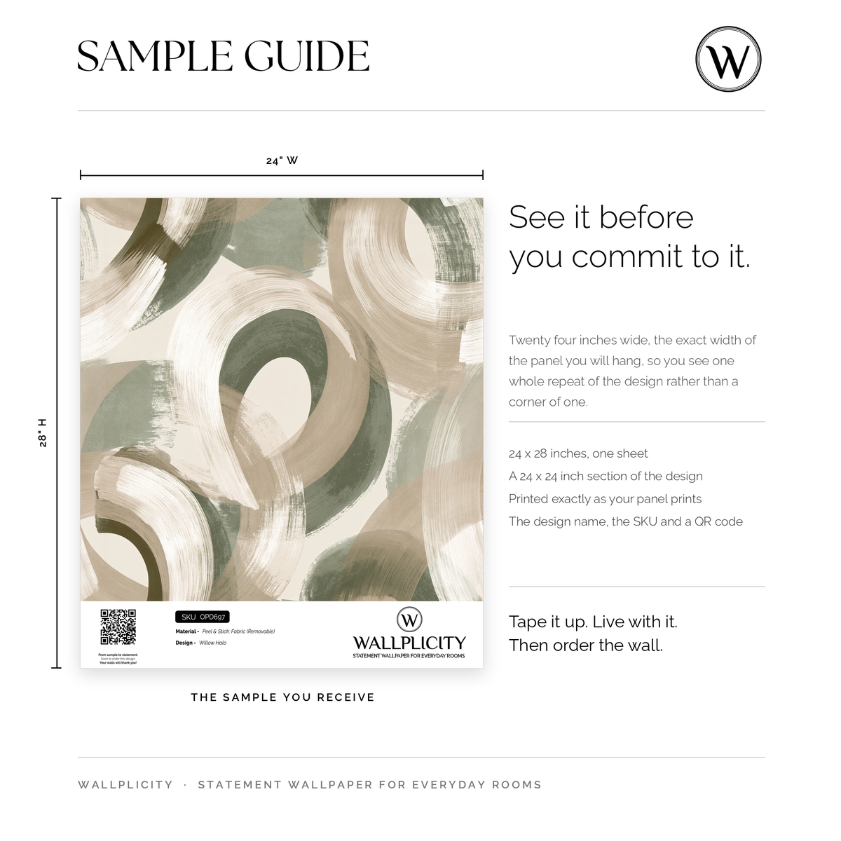 Willow Halo wallpaper sample guide
