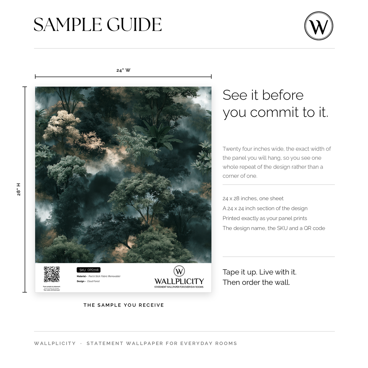 Cloud Forest wallpaper sample guide