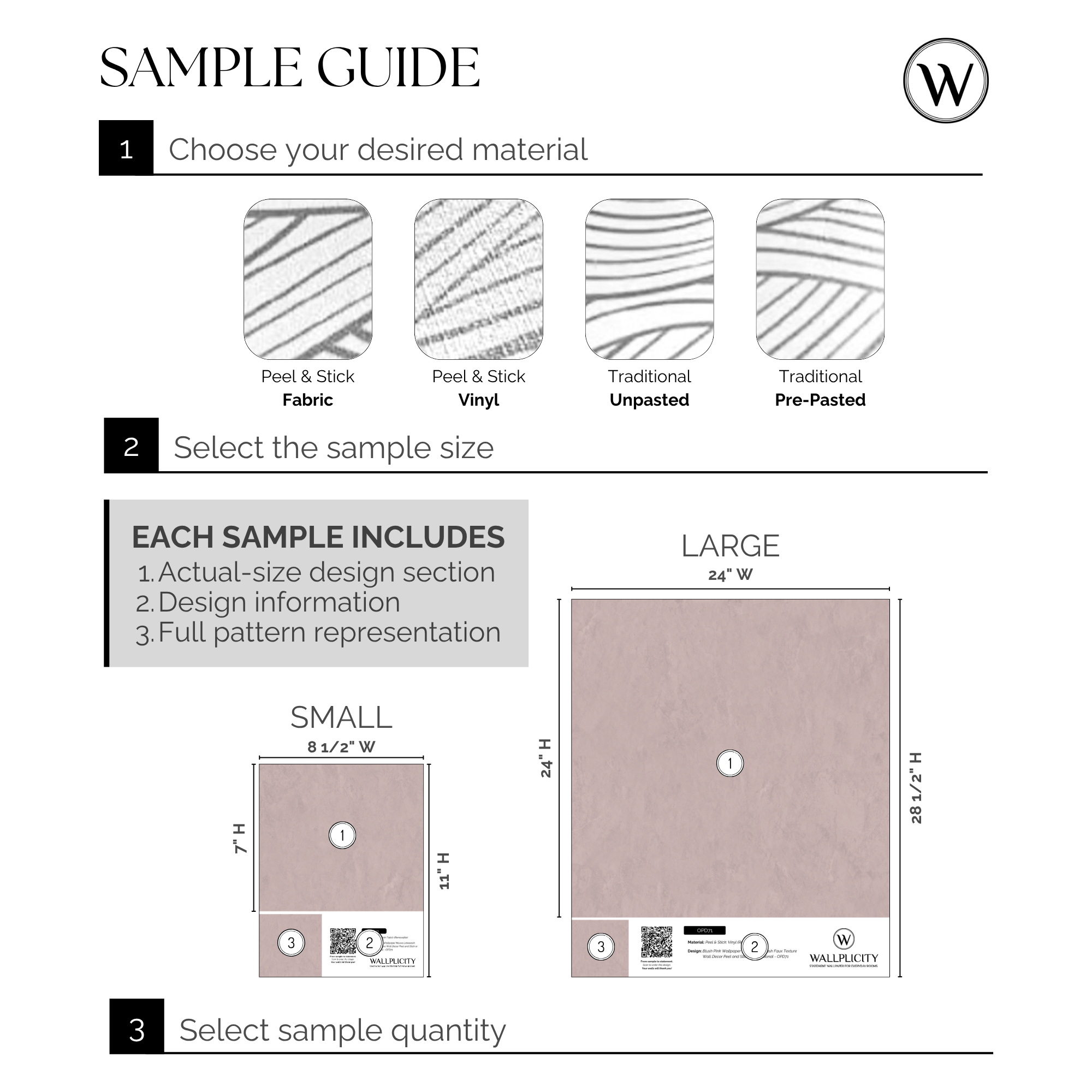 Blush Fresco wallpaper sample guide