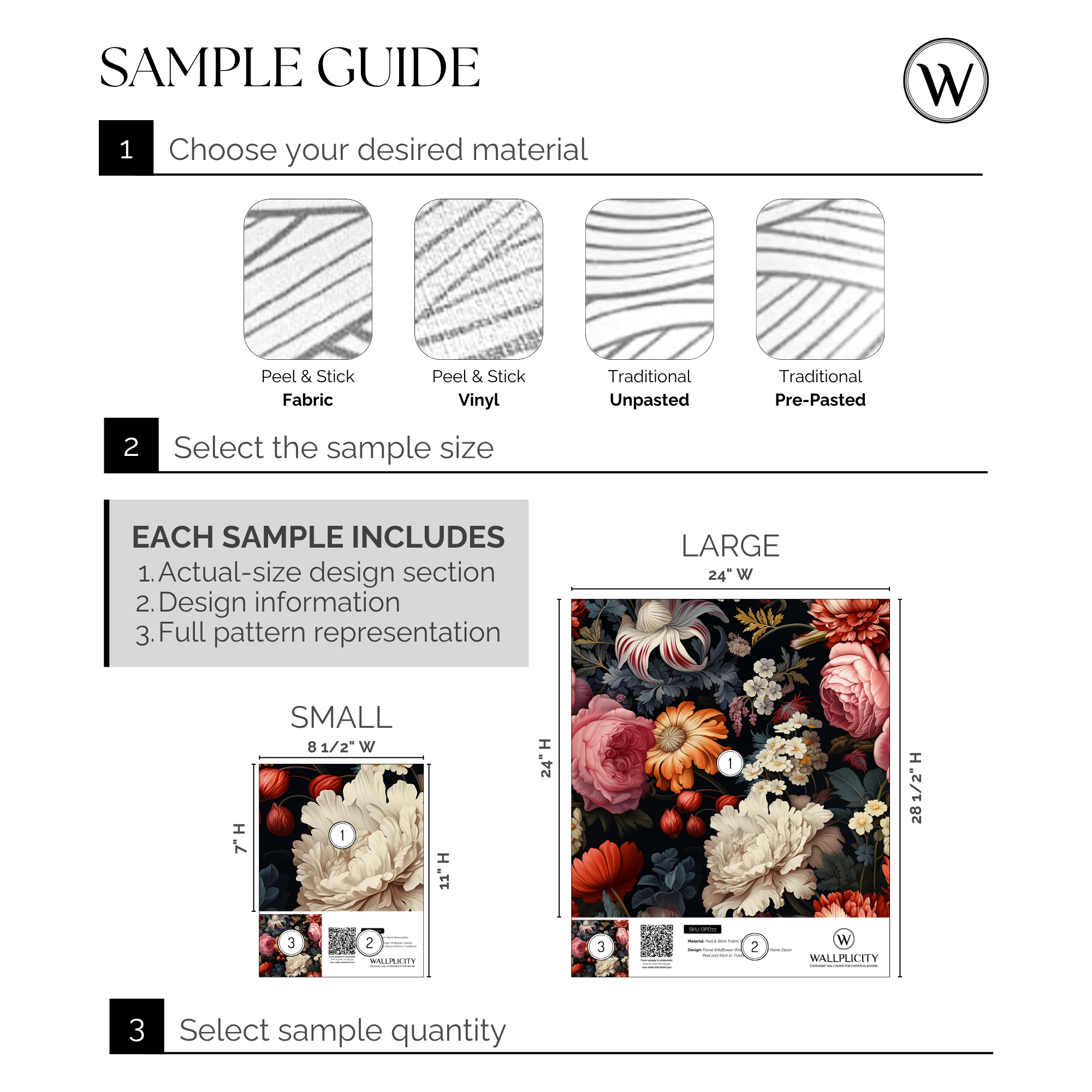 Wildflower Confetti wallpaper sample guide
