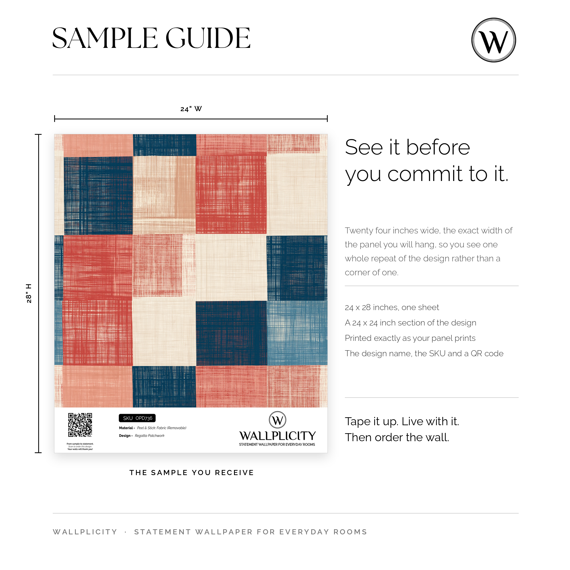 Regatta Patchwork wallpaper sample guide