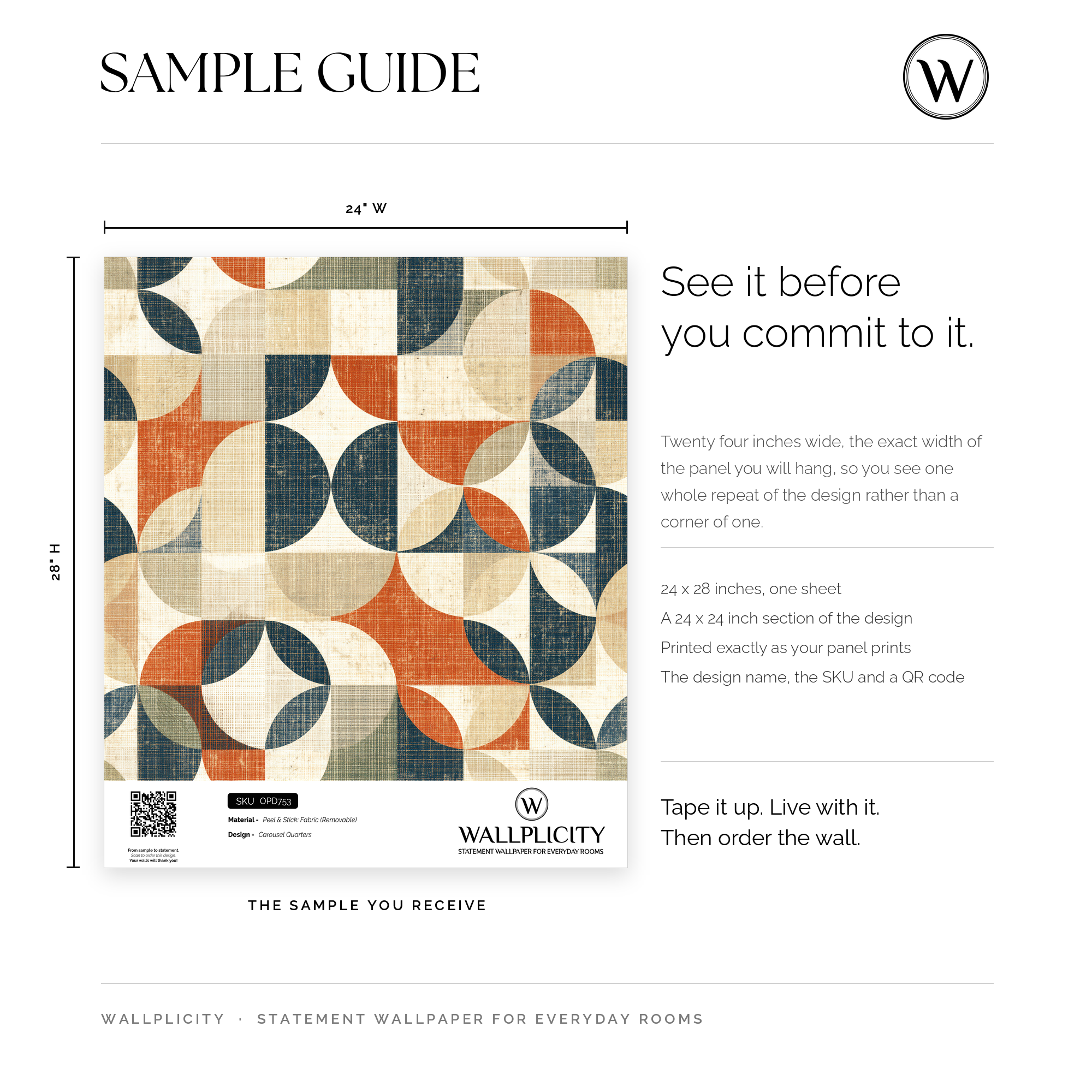 Carousel Quarters wallpaper sample guide