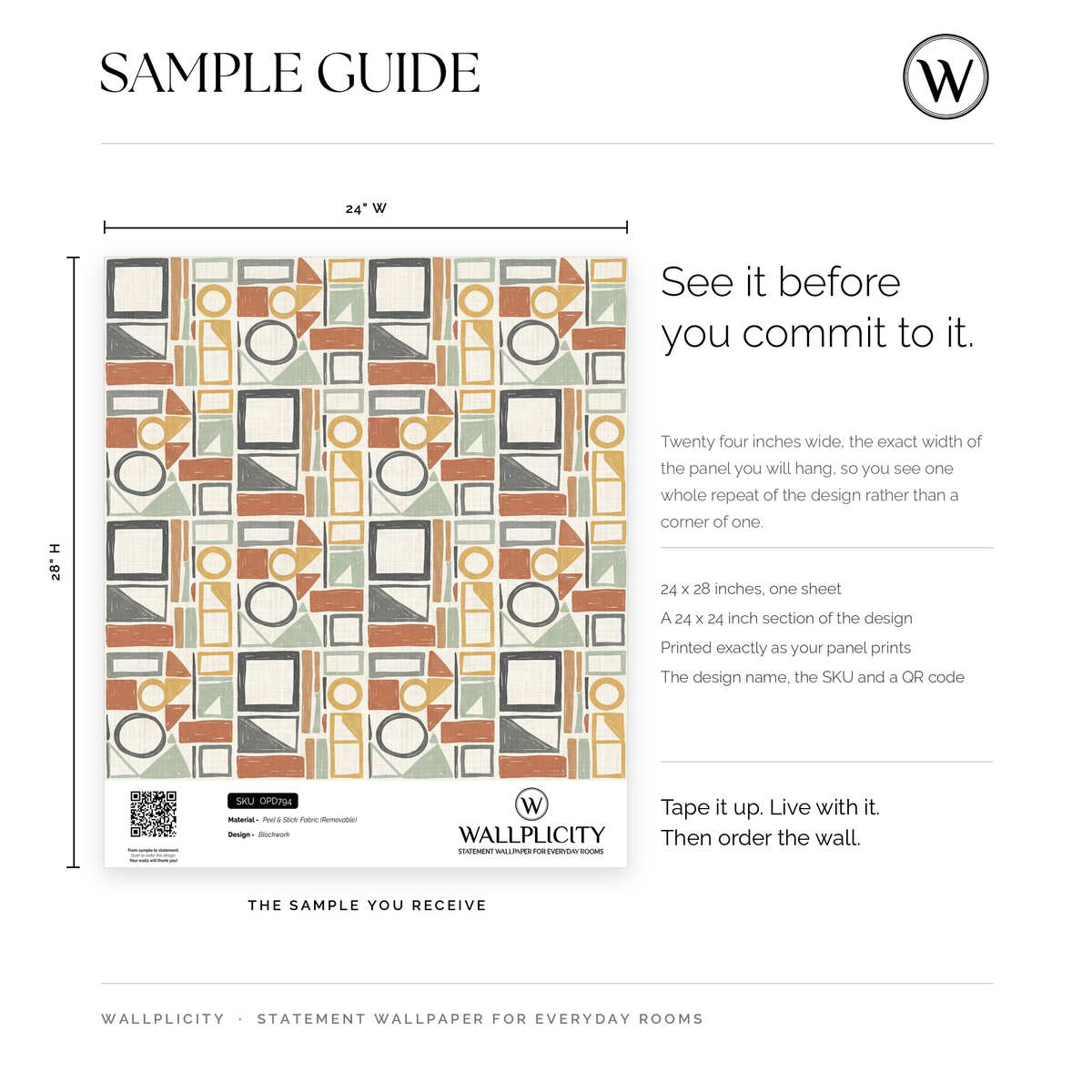 Blockwork wallpaper sample guide