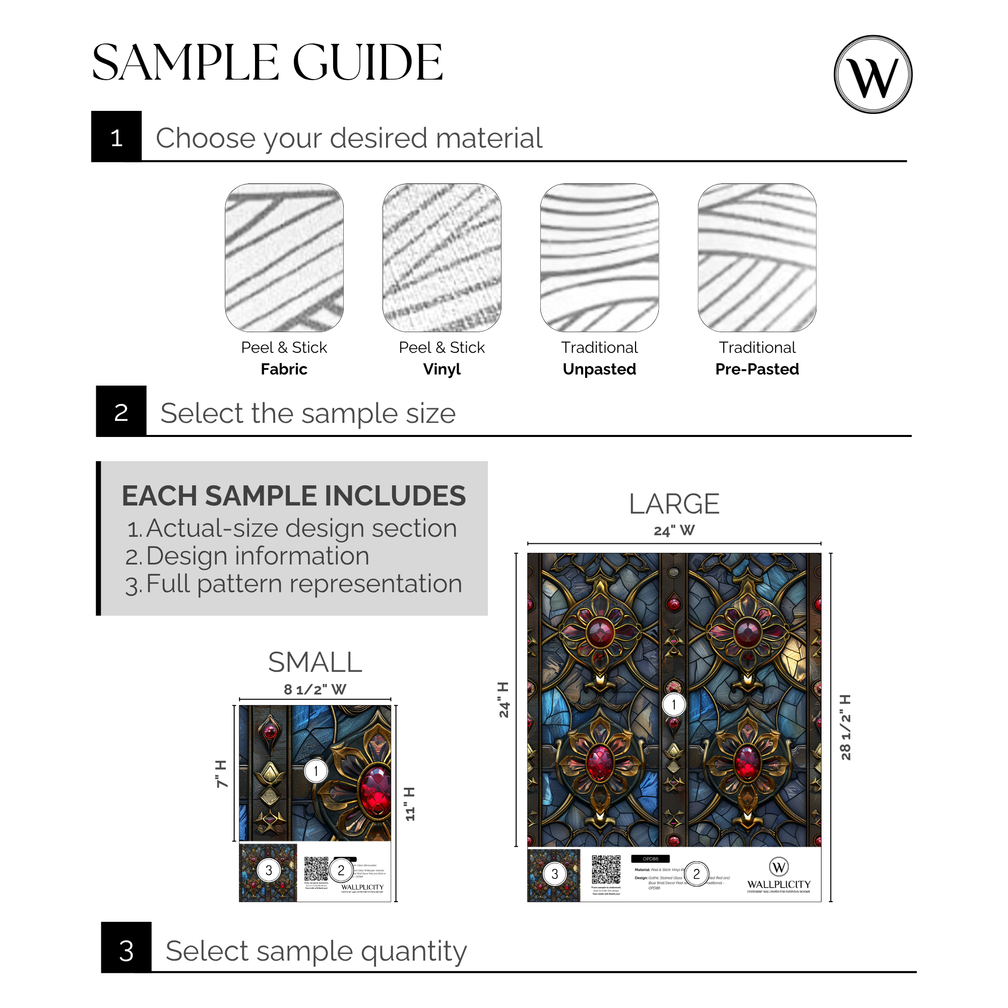 Rose Window wallpaper sample guide
