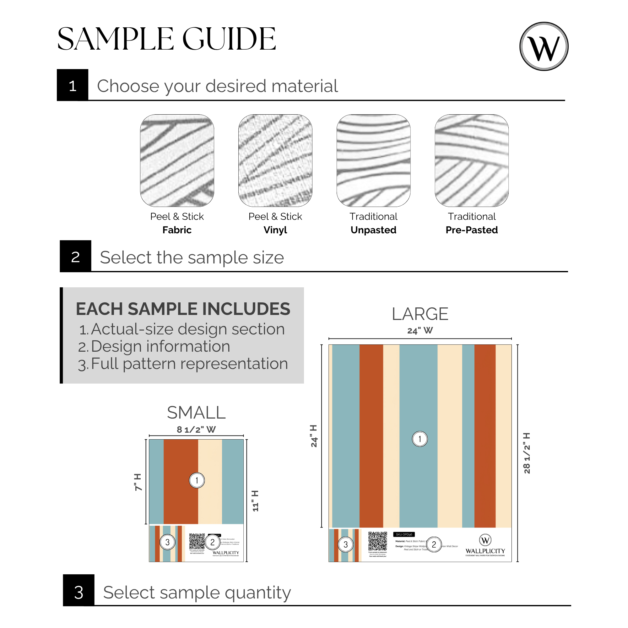 Carousel Stripe wallpaper sample guide