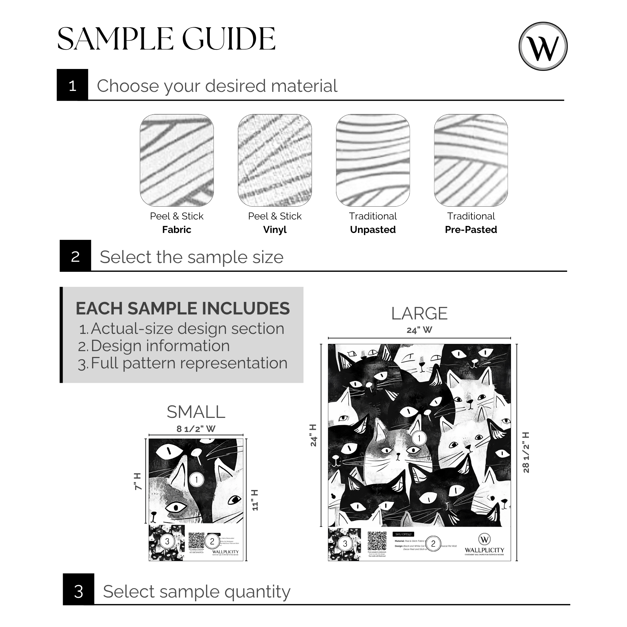 Cat's Meow wallpaper sample guide