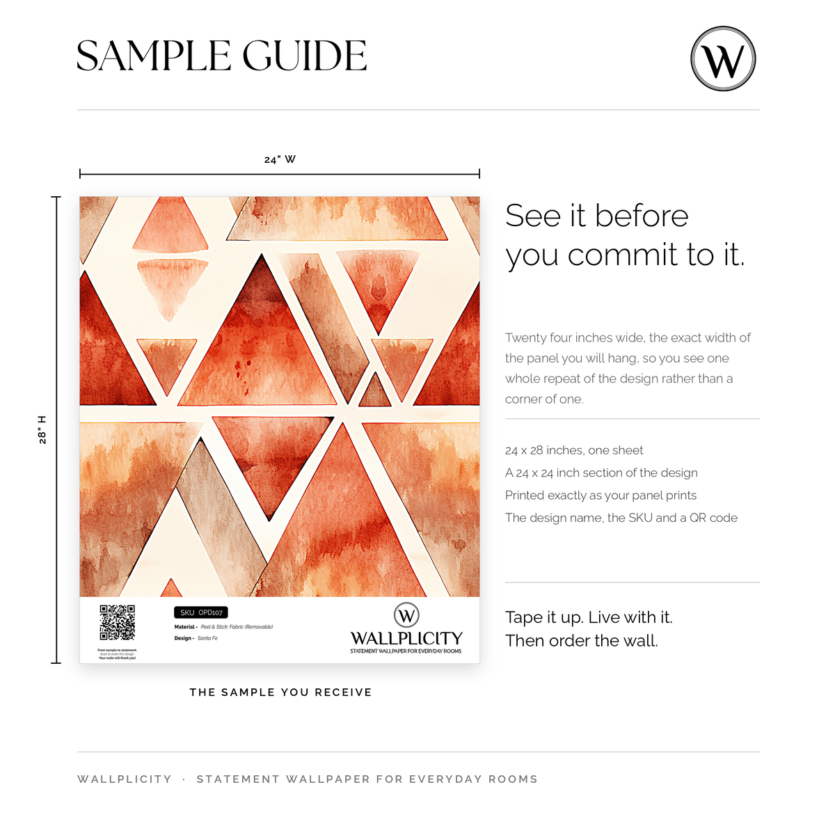 Santa Fe wallpaper sample guide