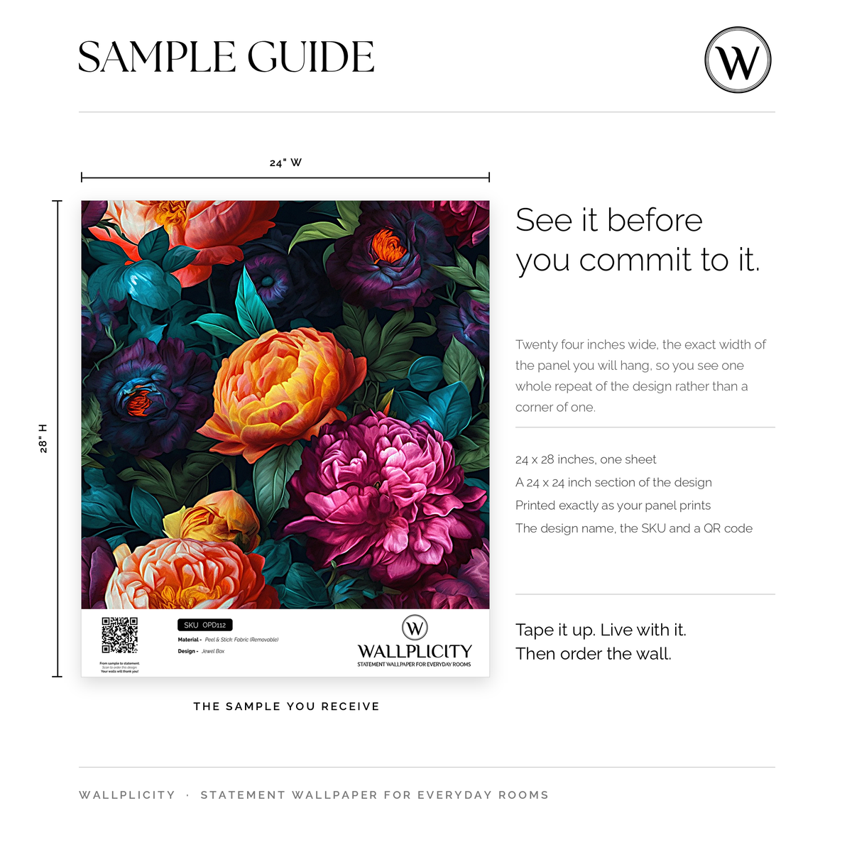Jewel Box wallpaper sample guide