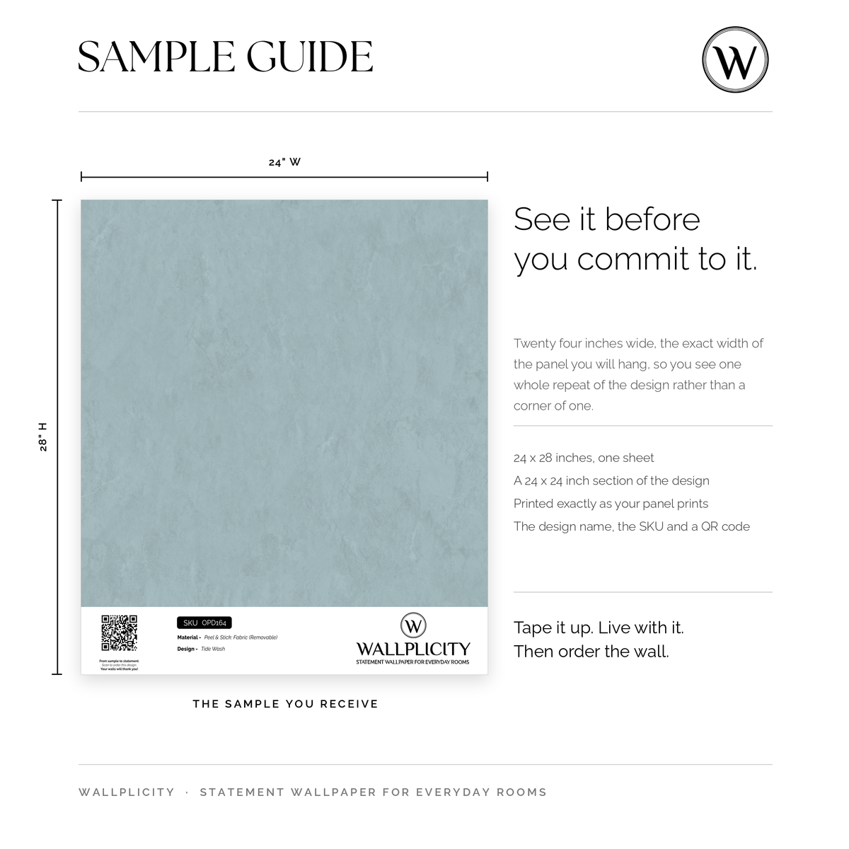 Tide Wash wallpaper sample guide