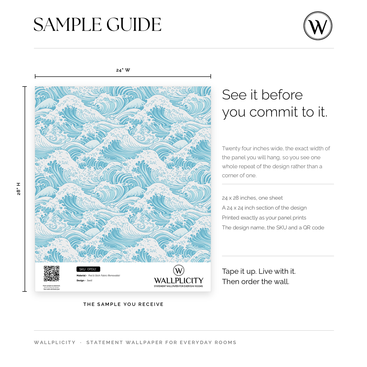 Swell wallpaper sample guide