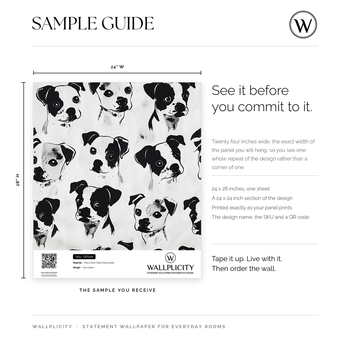 Pup Culture wallpaper sample guide