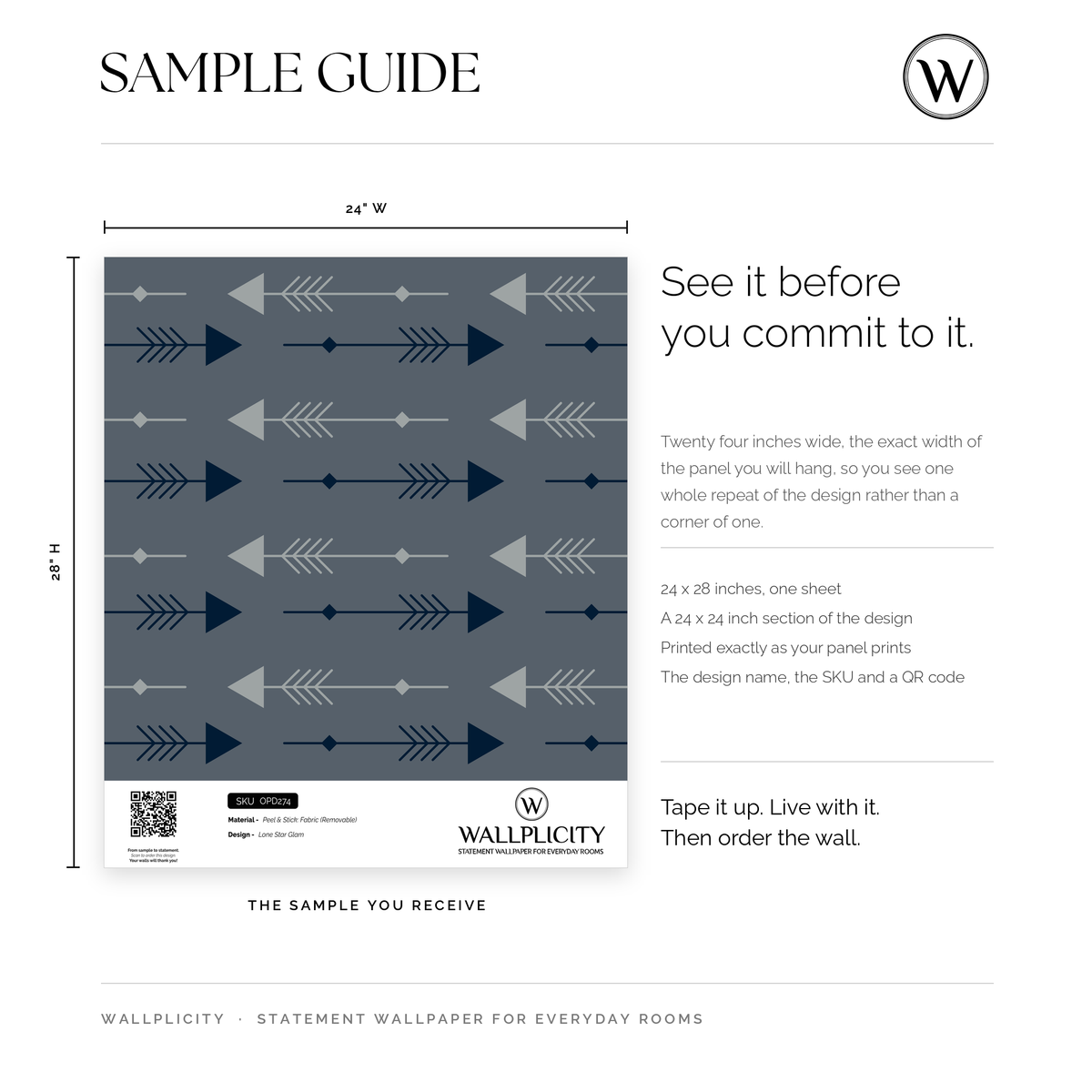 Lone Star Glam wallpaper sample guide