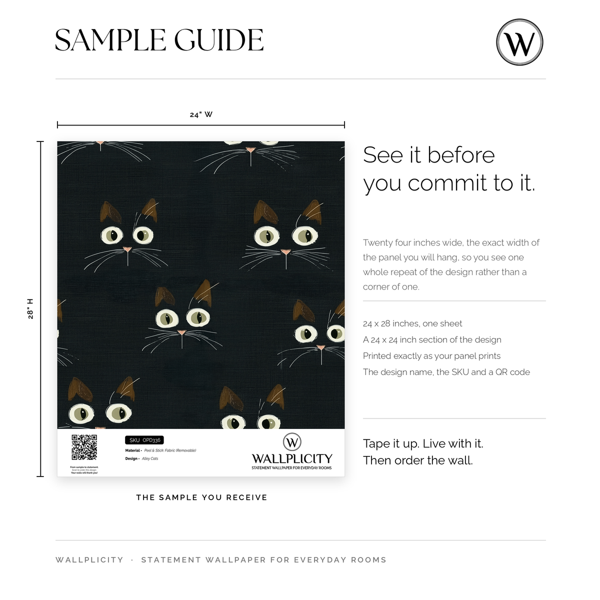 Alley Cats wallpaper sample guide