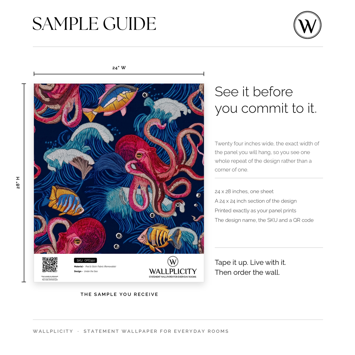 Under the Sea wallpaper sample guide