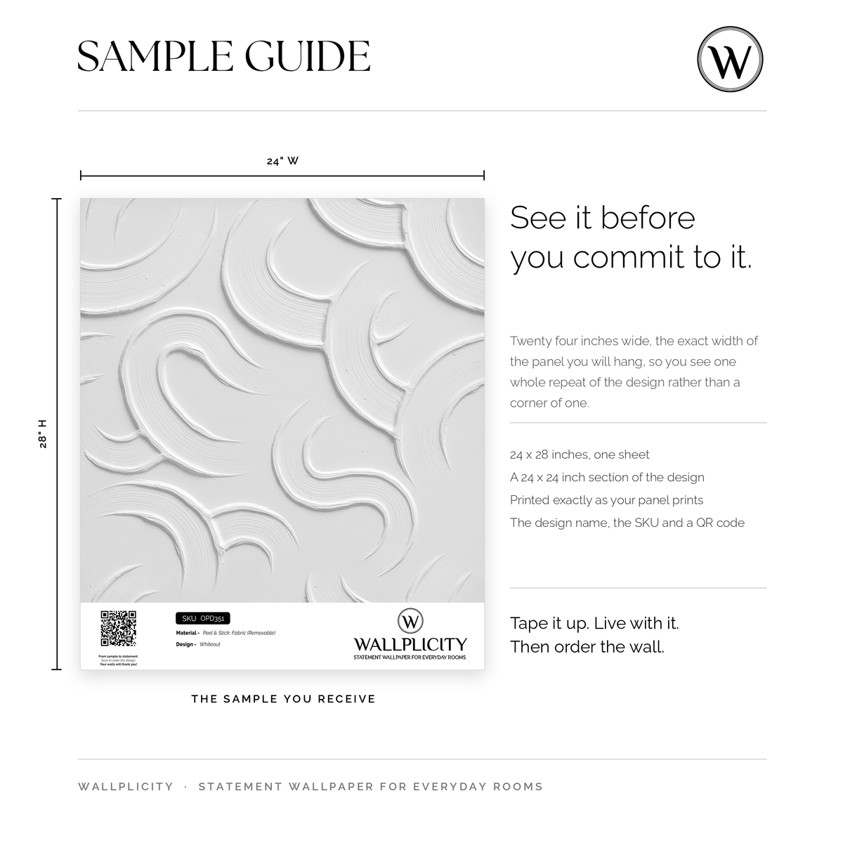 Whiteout wallpaper sample guide