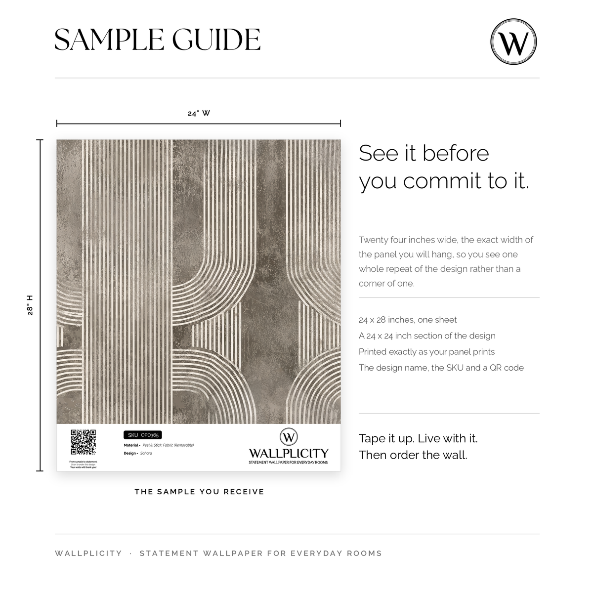 Sahara wallpaper sample guide