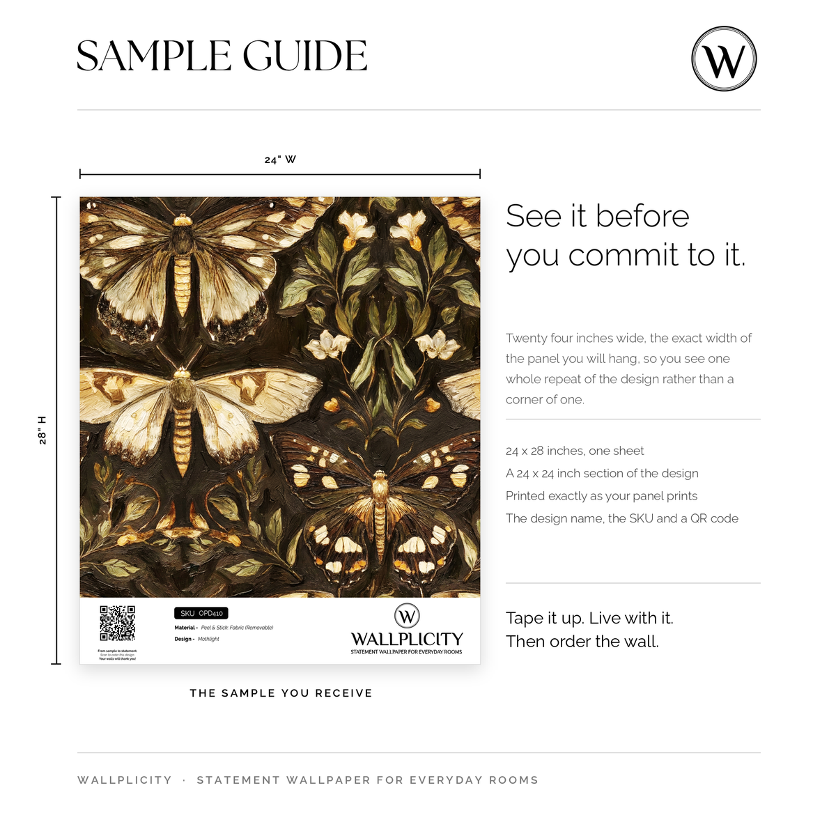 Mothlight wallpaper sample guide