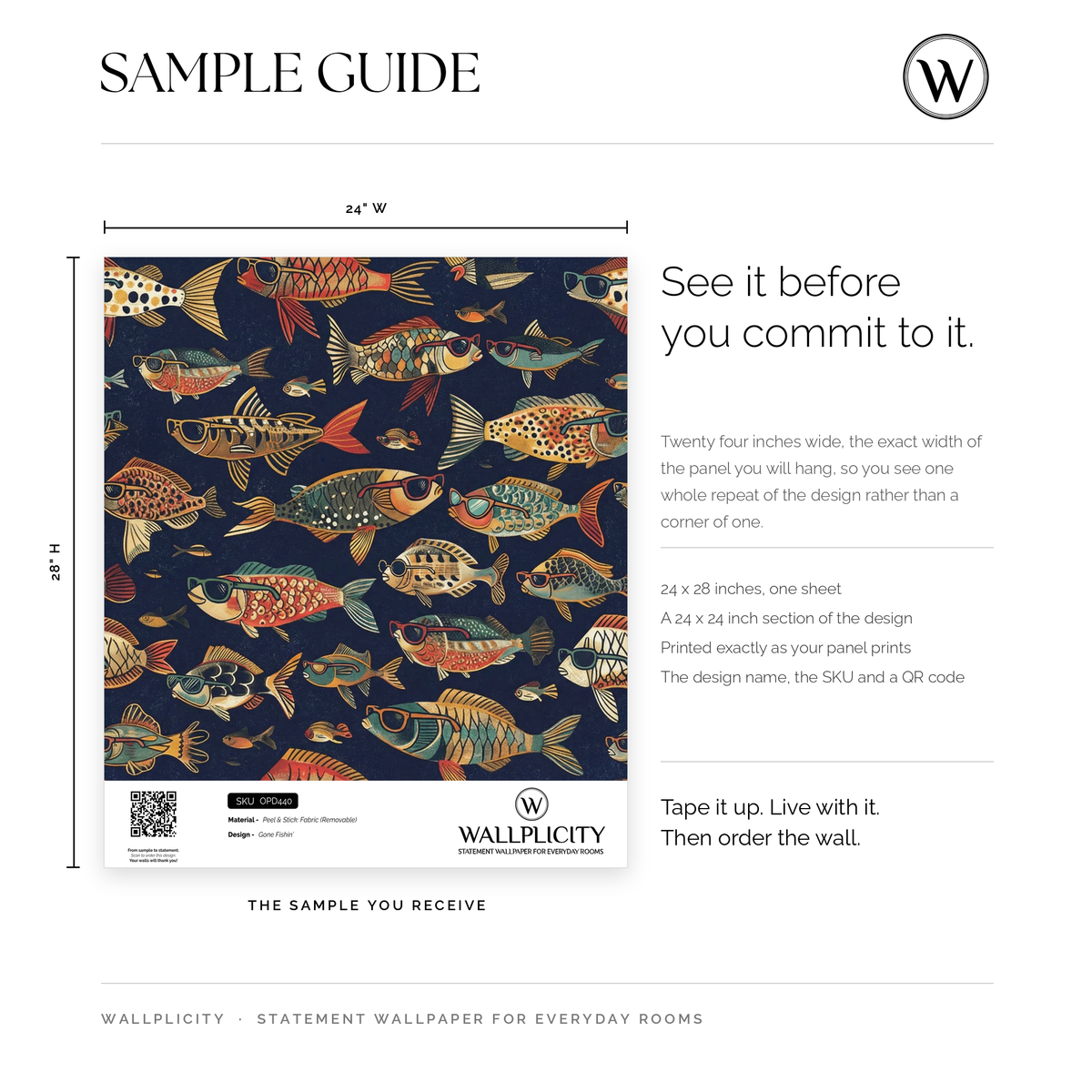 Gone Fishin' wallpaper sample guide