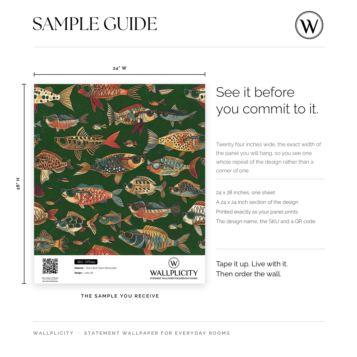 Lake Life wallpaper sample guide
