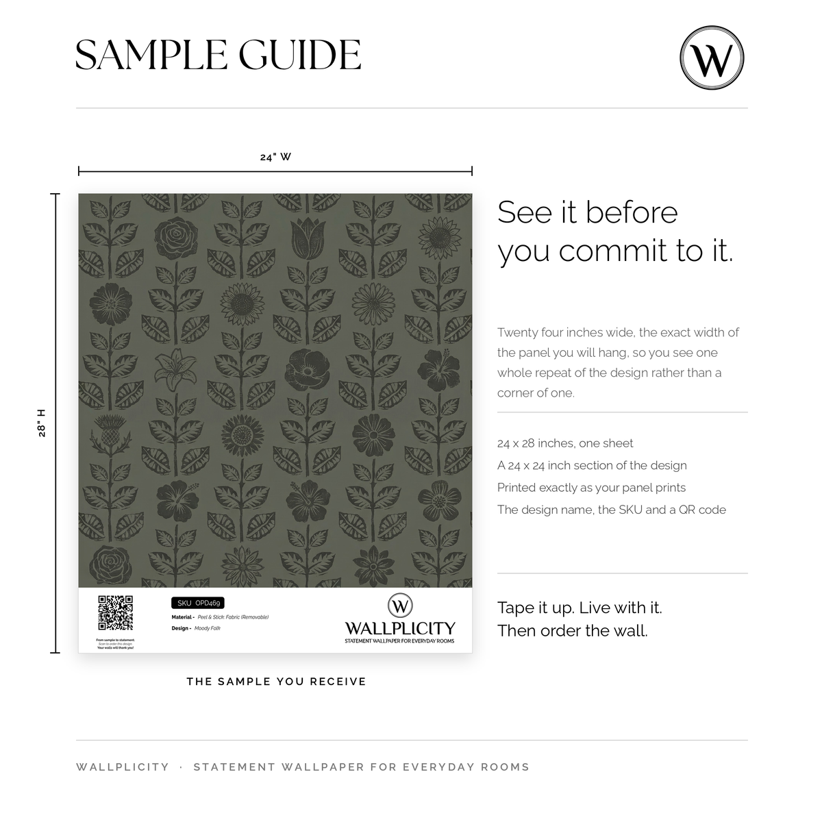 Moody Folk wallpaper sample guide