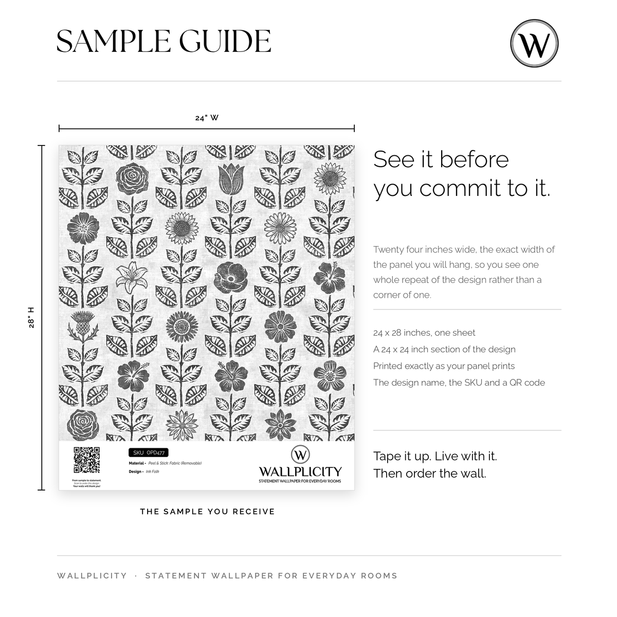 Ink Folk wallpaper sample guide
