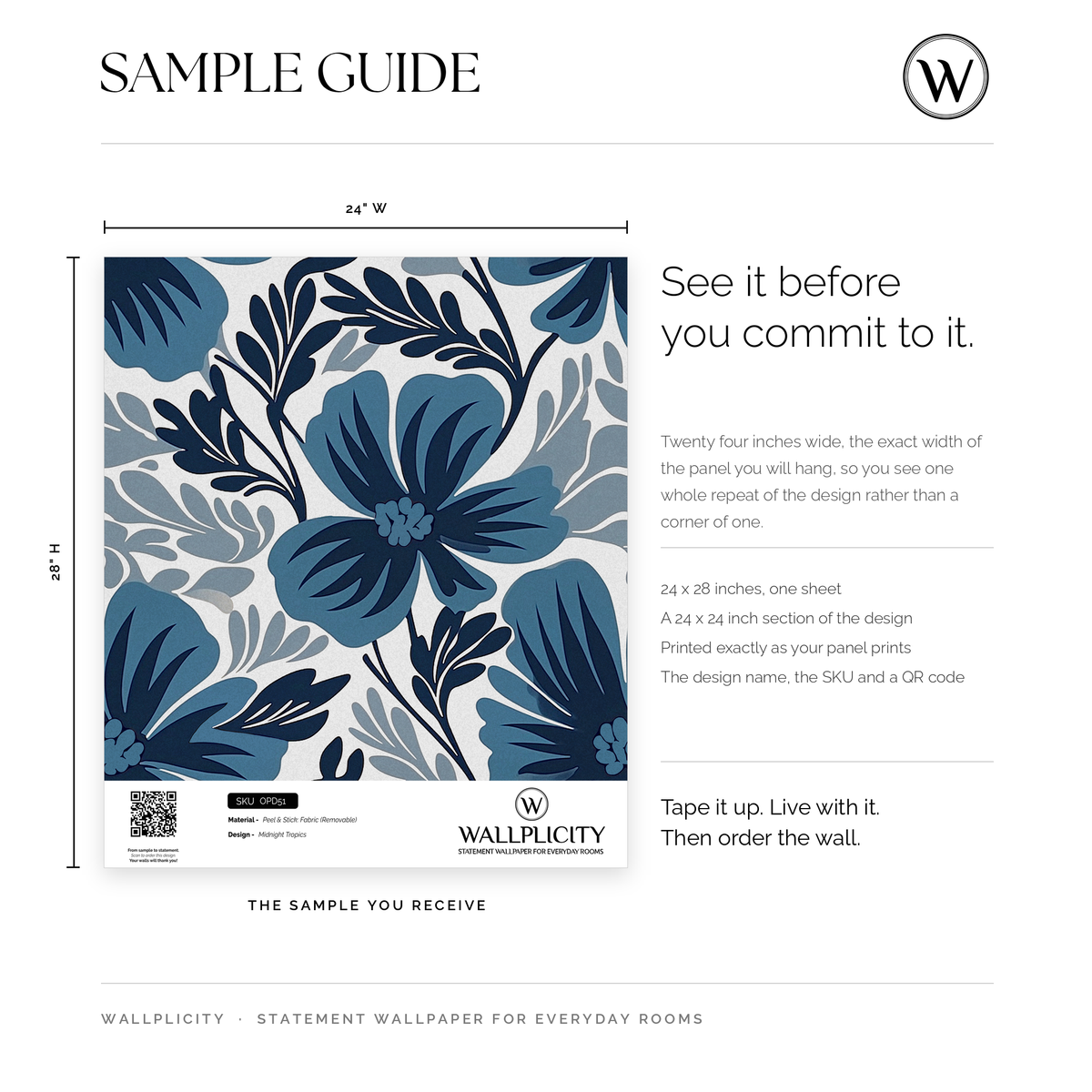Midnight Tropics wallpaper sample guide