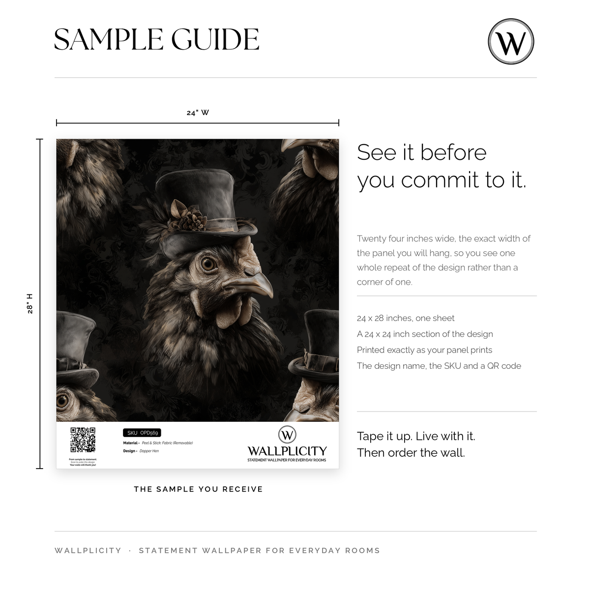 Dapper Hen wallpaper sample guide