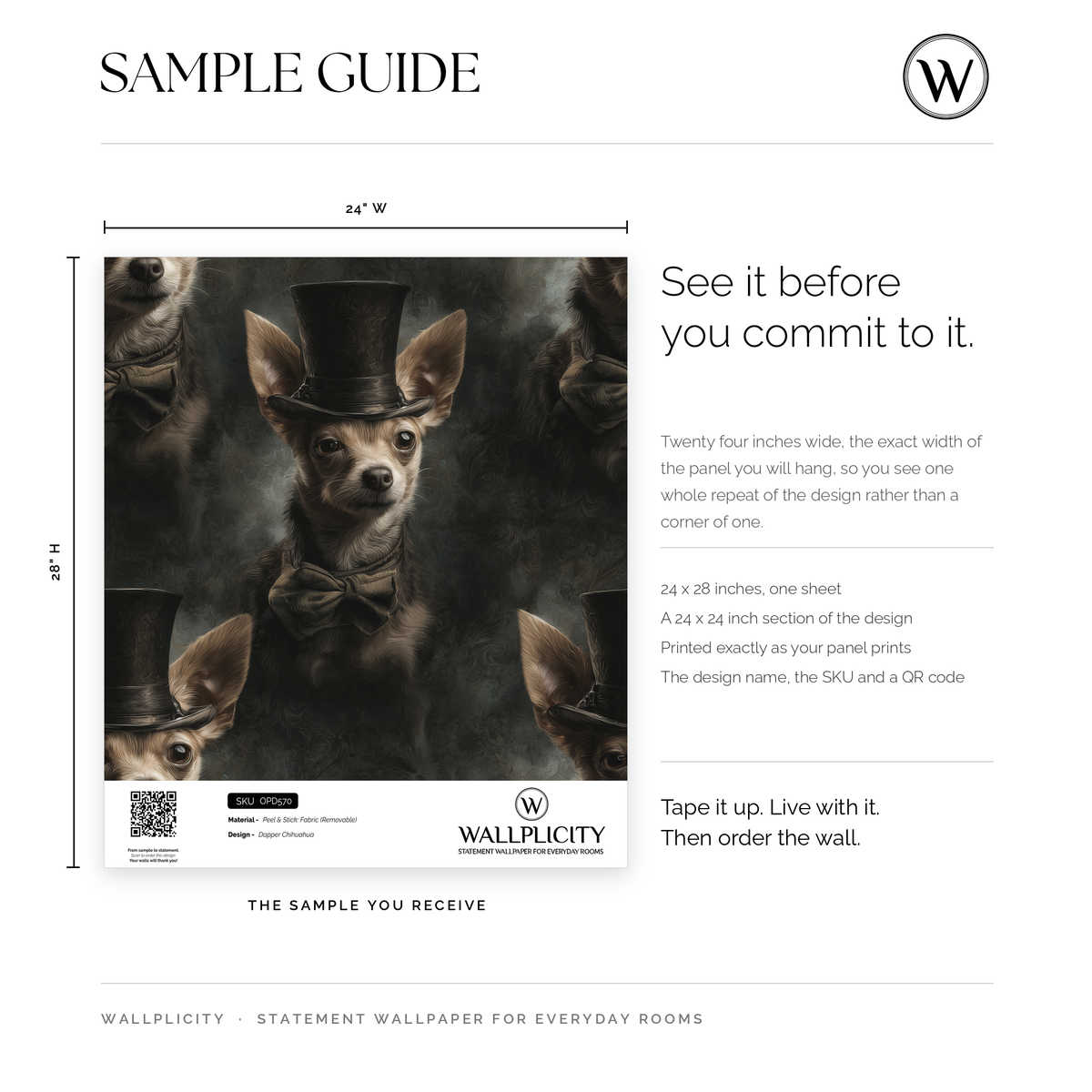 Dapper Chihuahua wallpaper sample guide