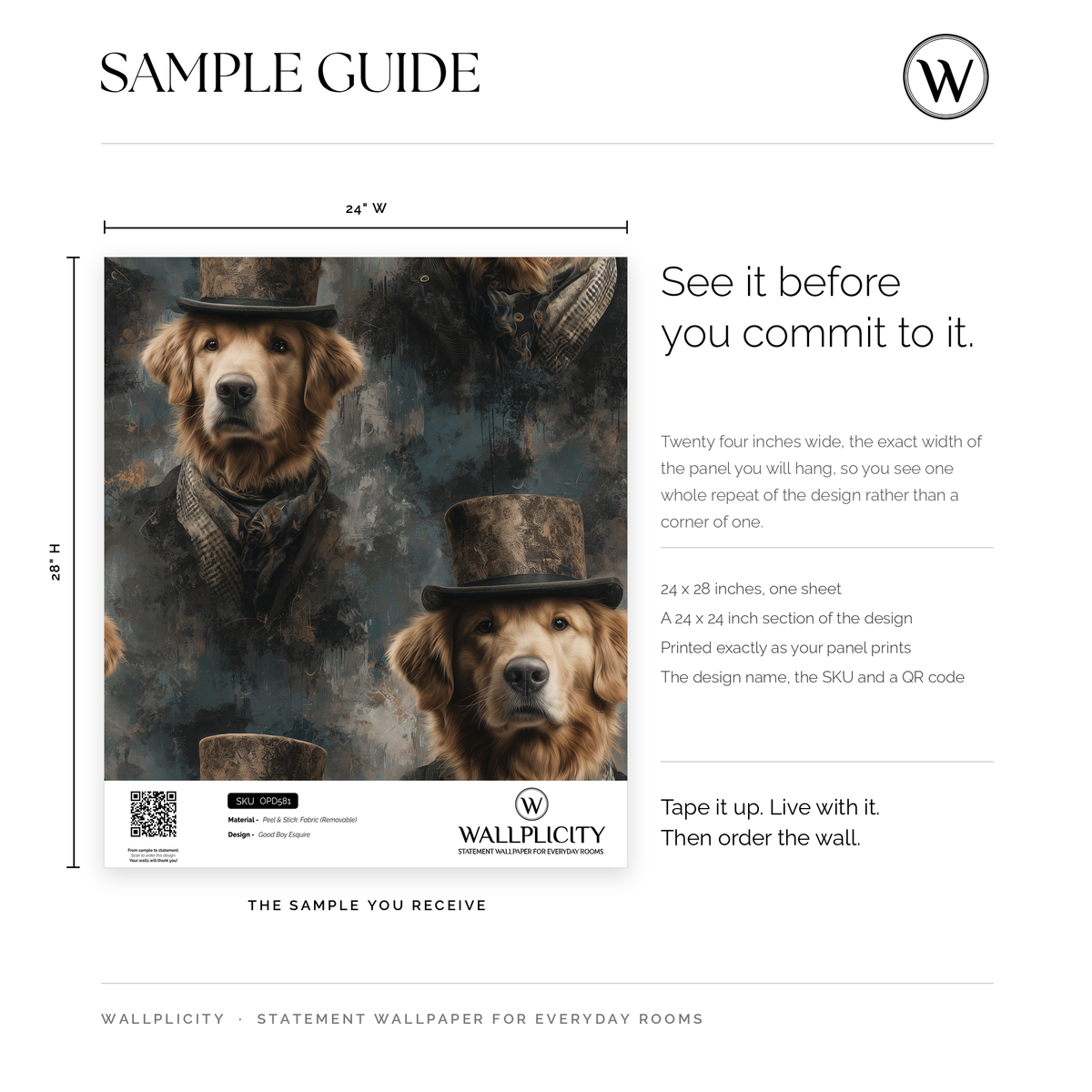 Good Boy Esquire wallpaper sample guide