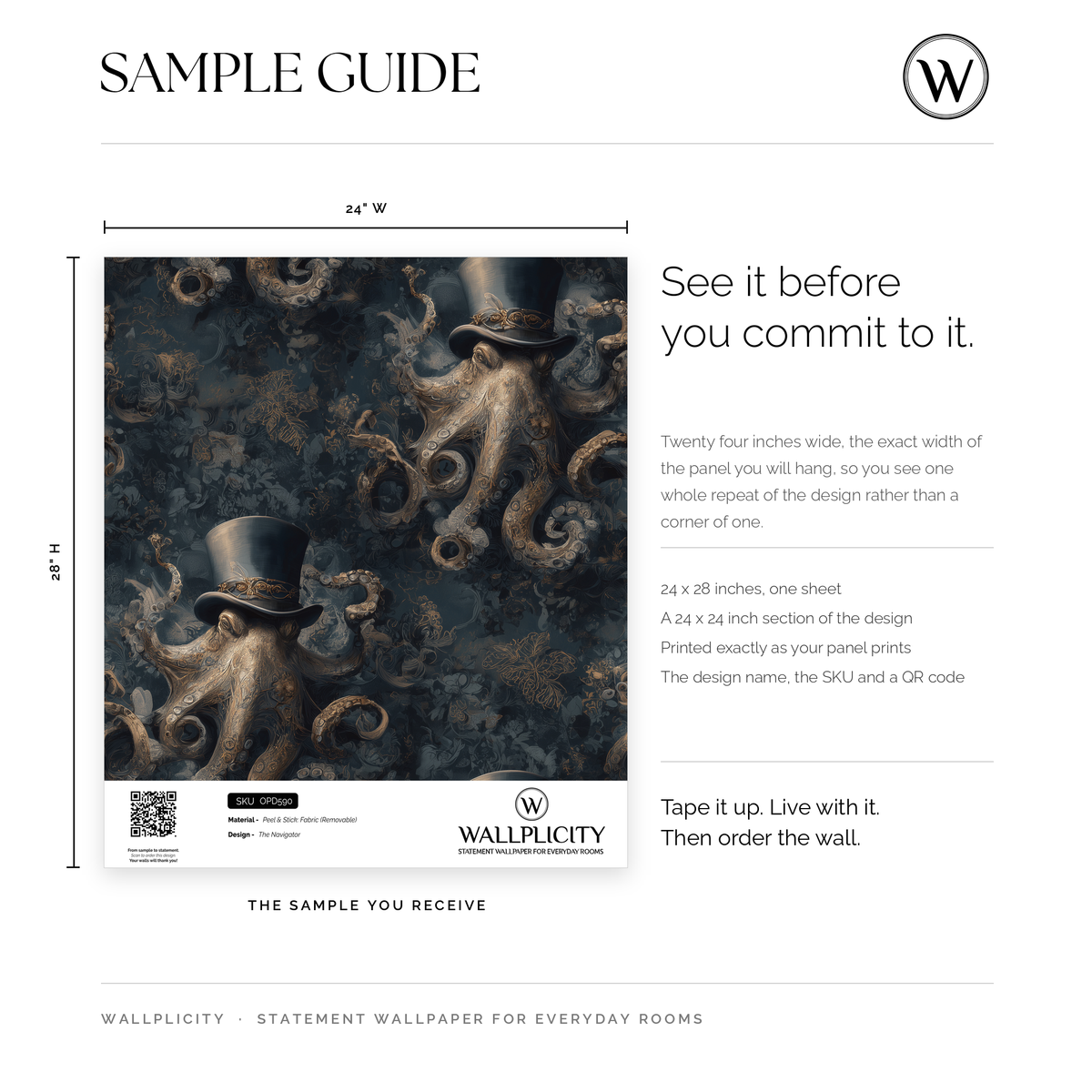 The Navigator wallpaper sample guide