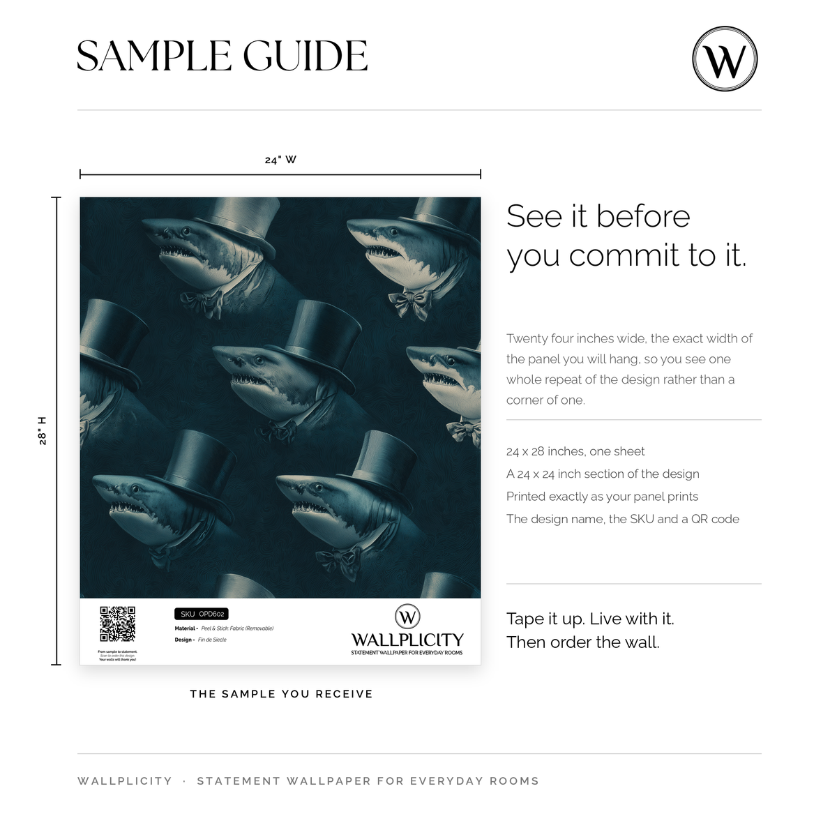 Fin de Siecle wallpaper sample guide