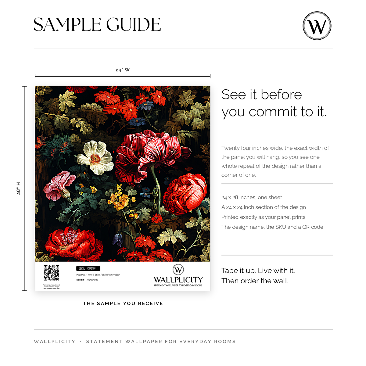 Nightshade wallpaper sample guide