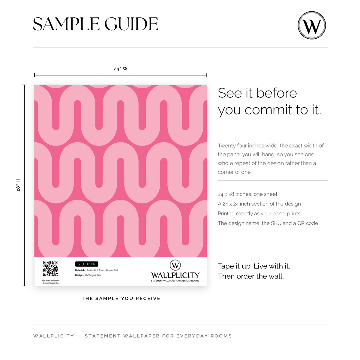 Bubblegum Pop wallpaper sample guide