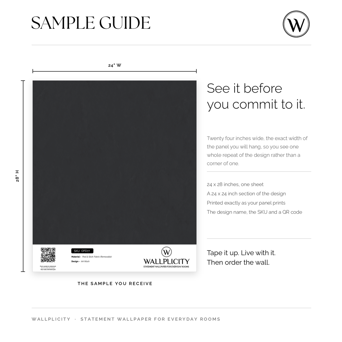 Ink Wash wallpaper sample guide