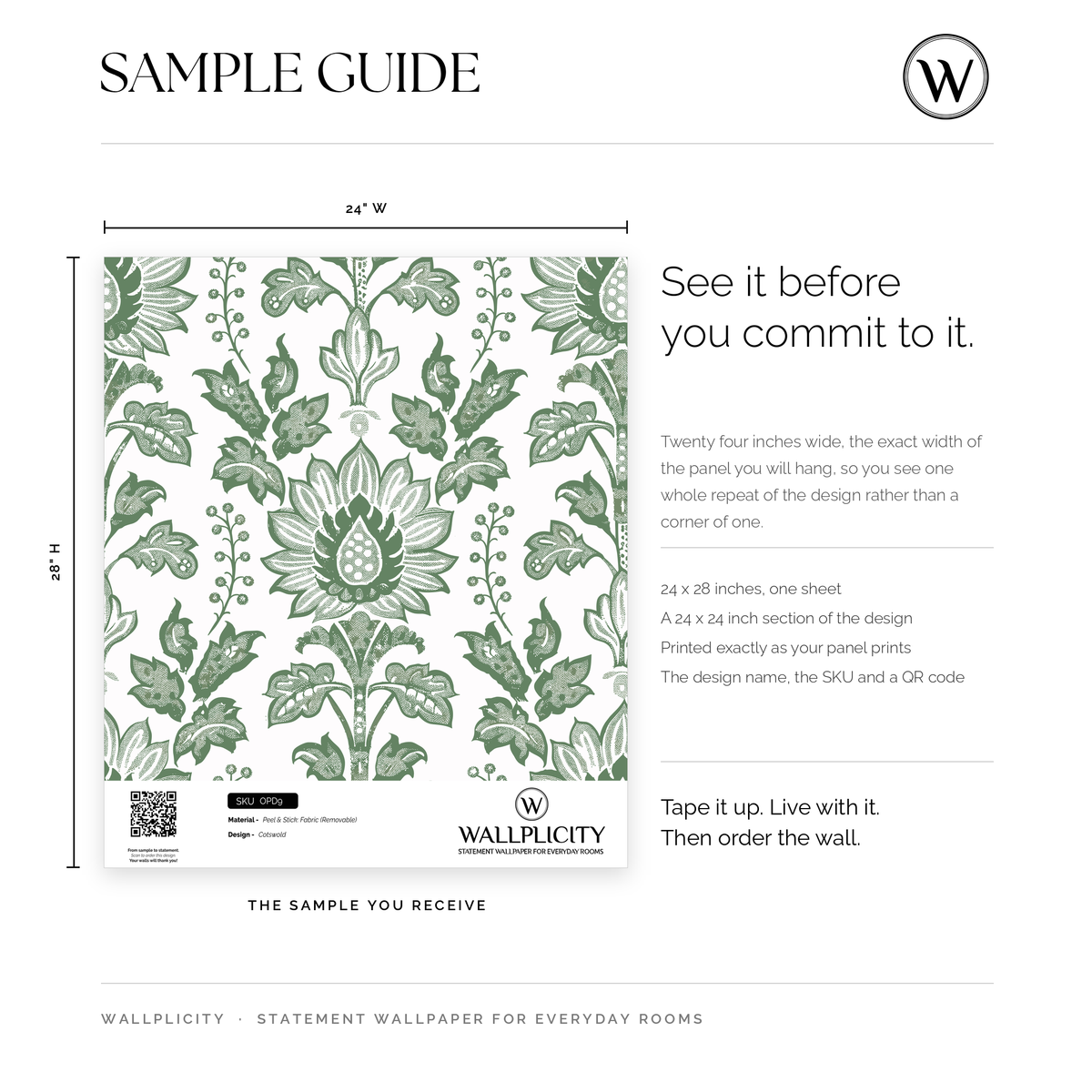 Cotswold wallpaper sample guide