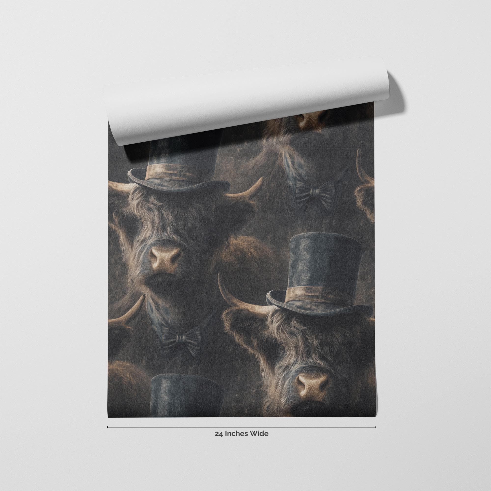 The Trail Boss wallpaper flat roll view