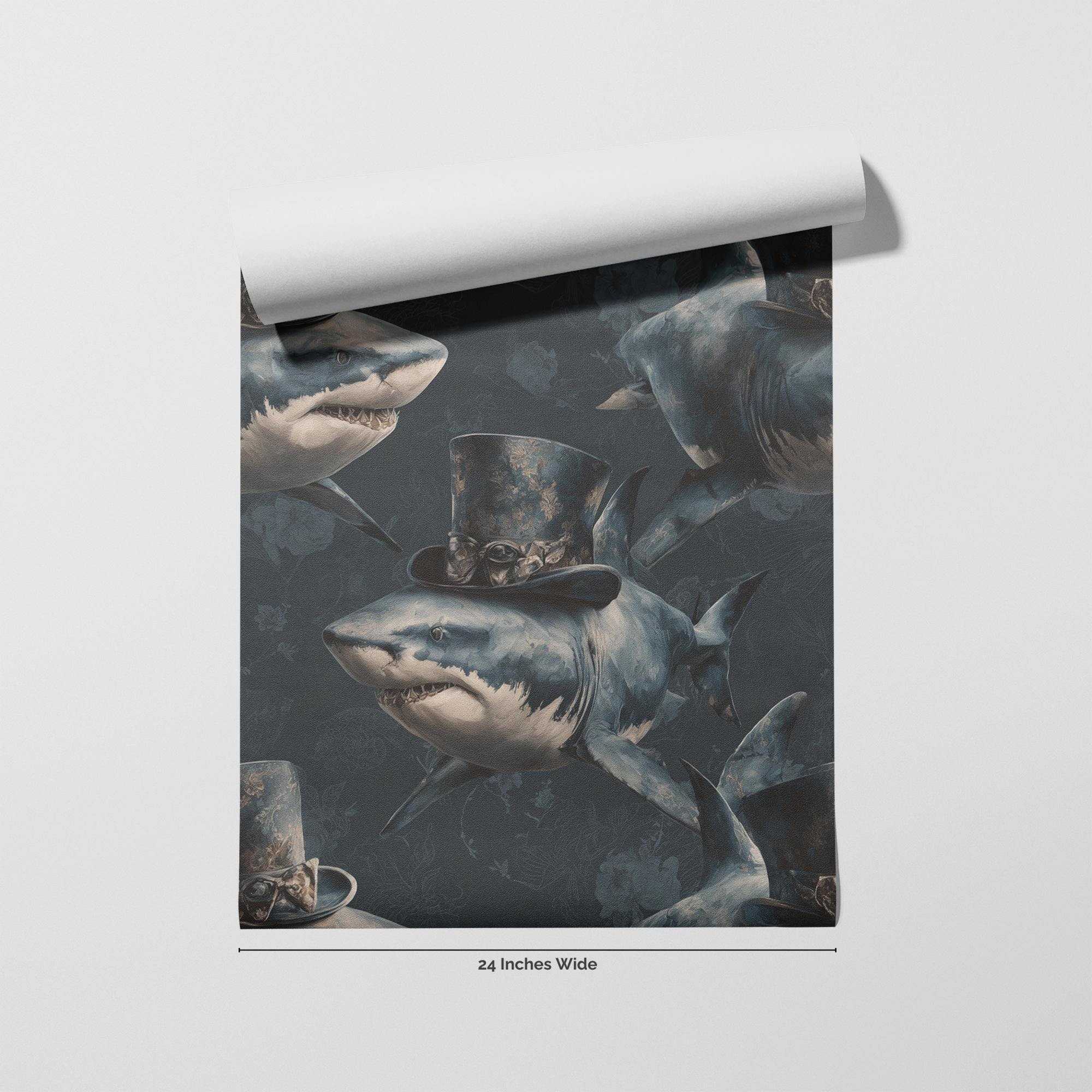 The Magnate wallpaper flat roll view