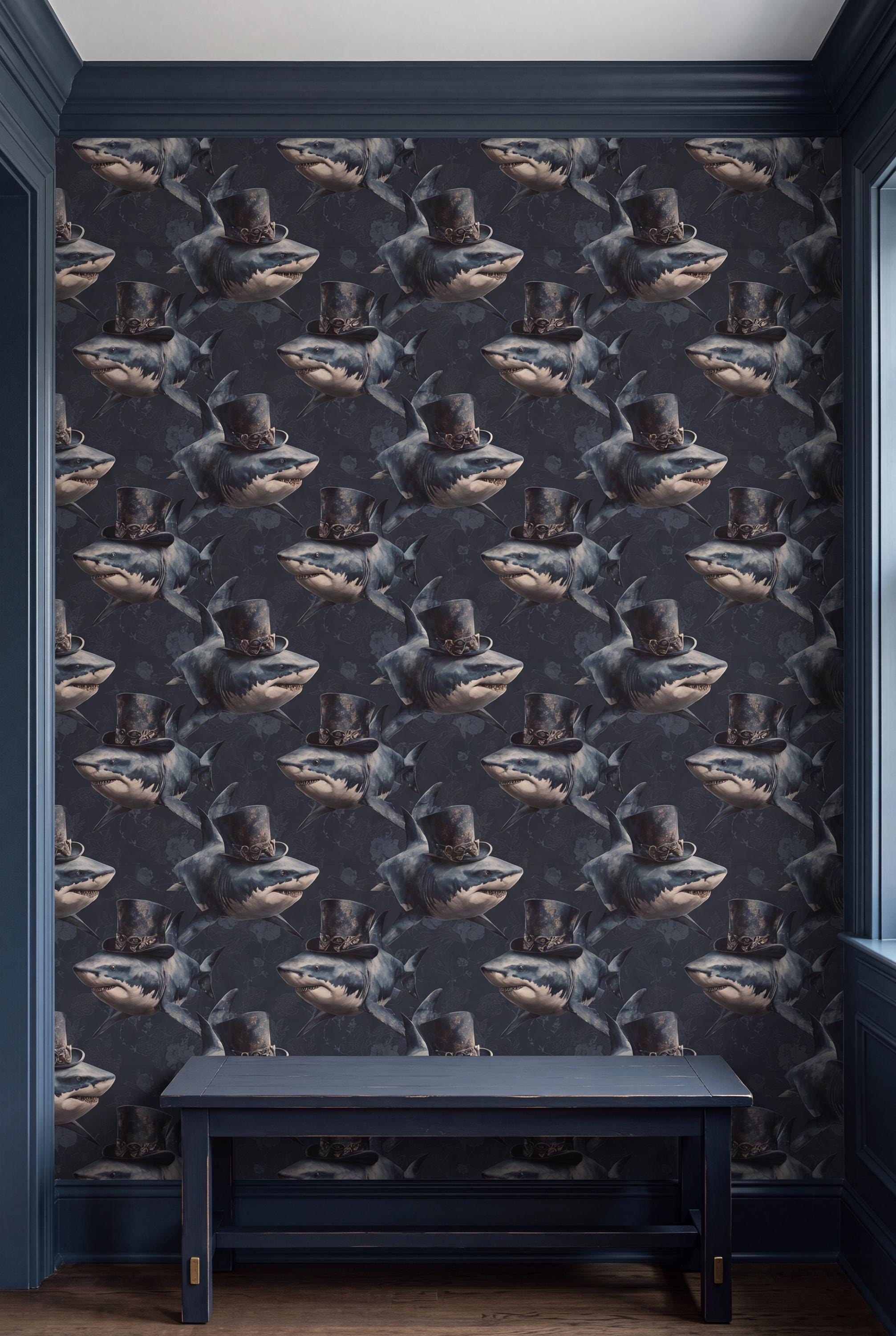The Magnate wallpaper accent wall view