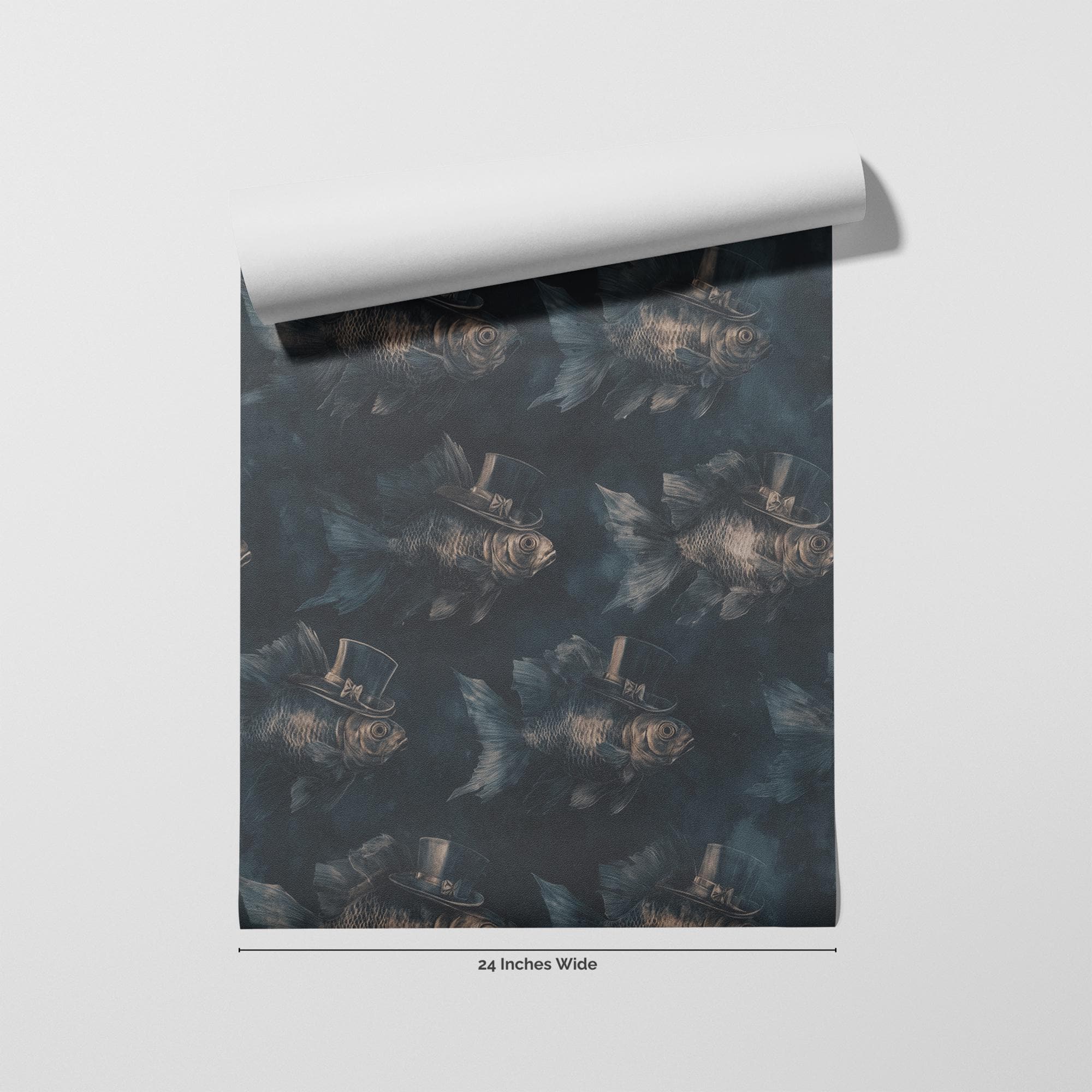The Dinner Guest wallpaper flat roll view
