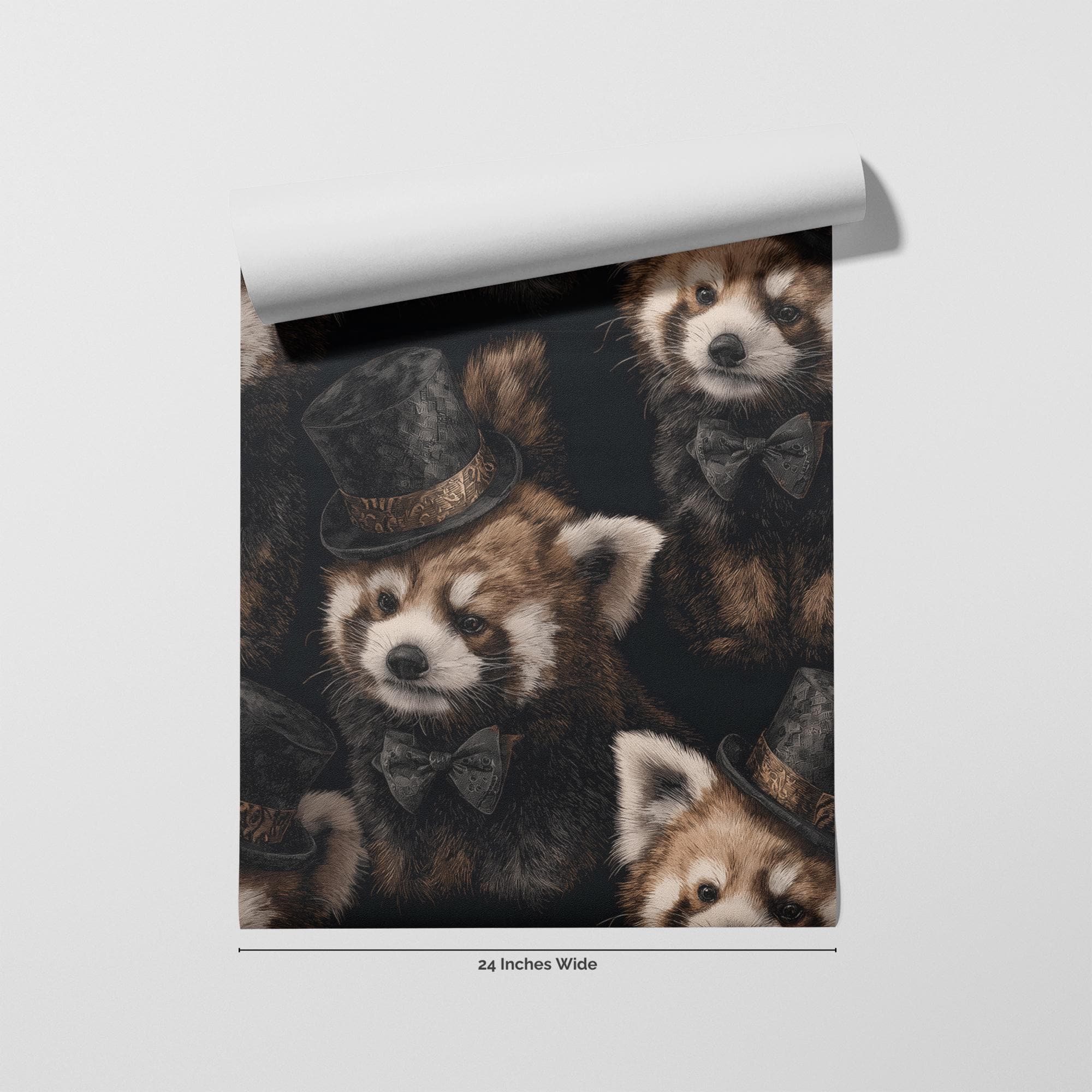 The Copper Duke wallpaper flat roll view