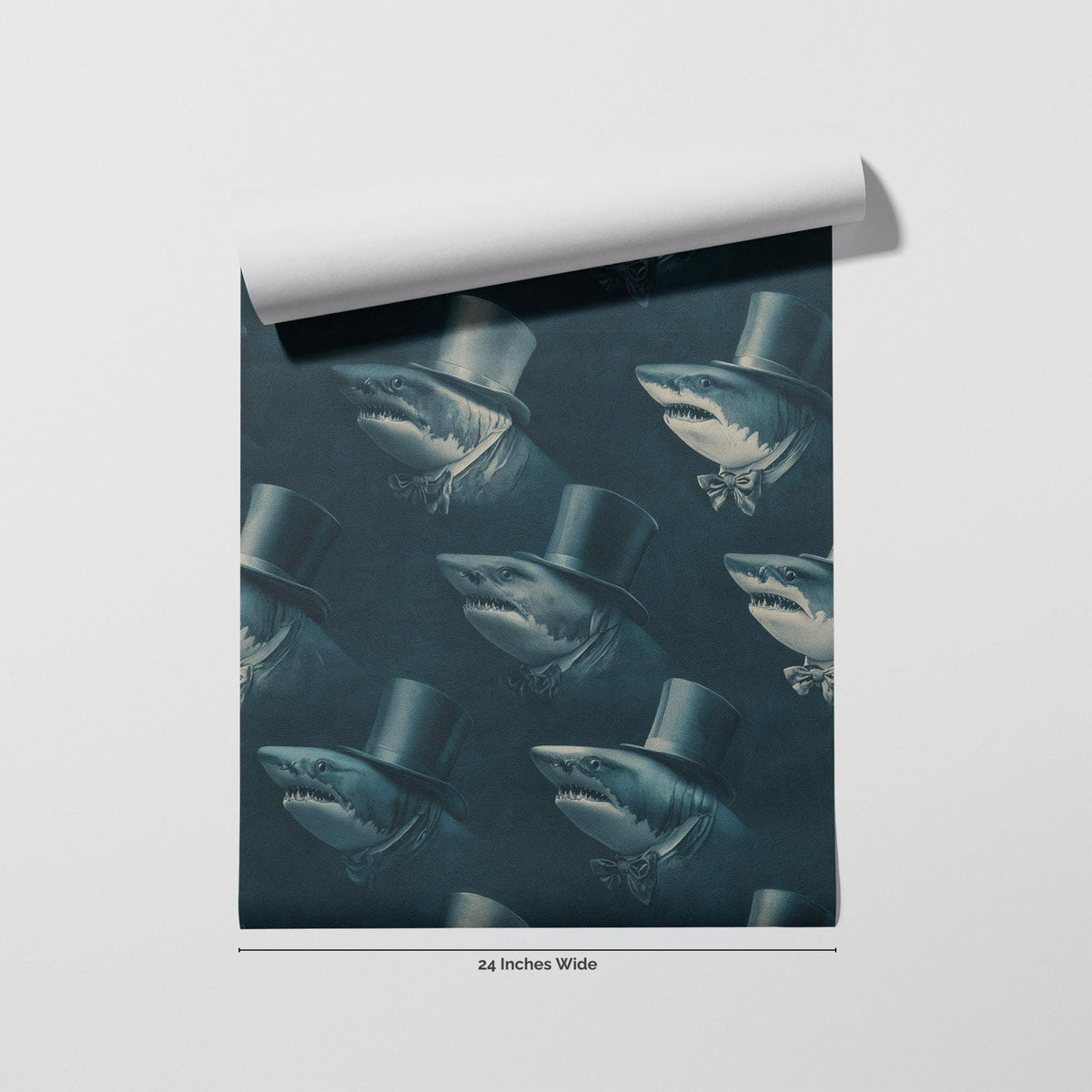 Fin de Siecle wallpaper flat roll view