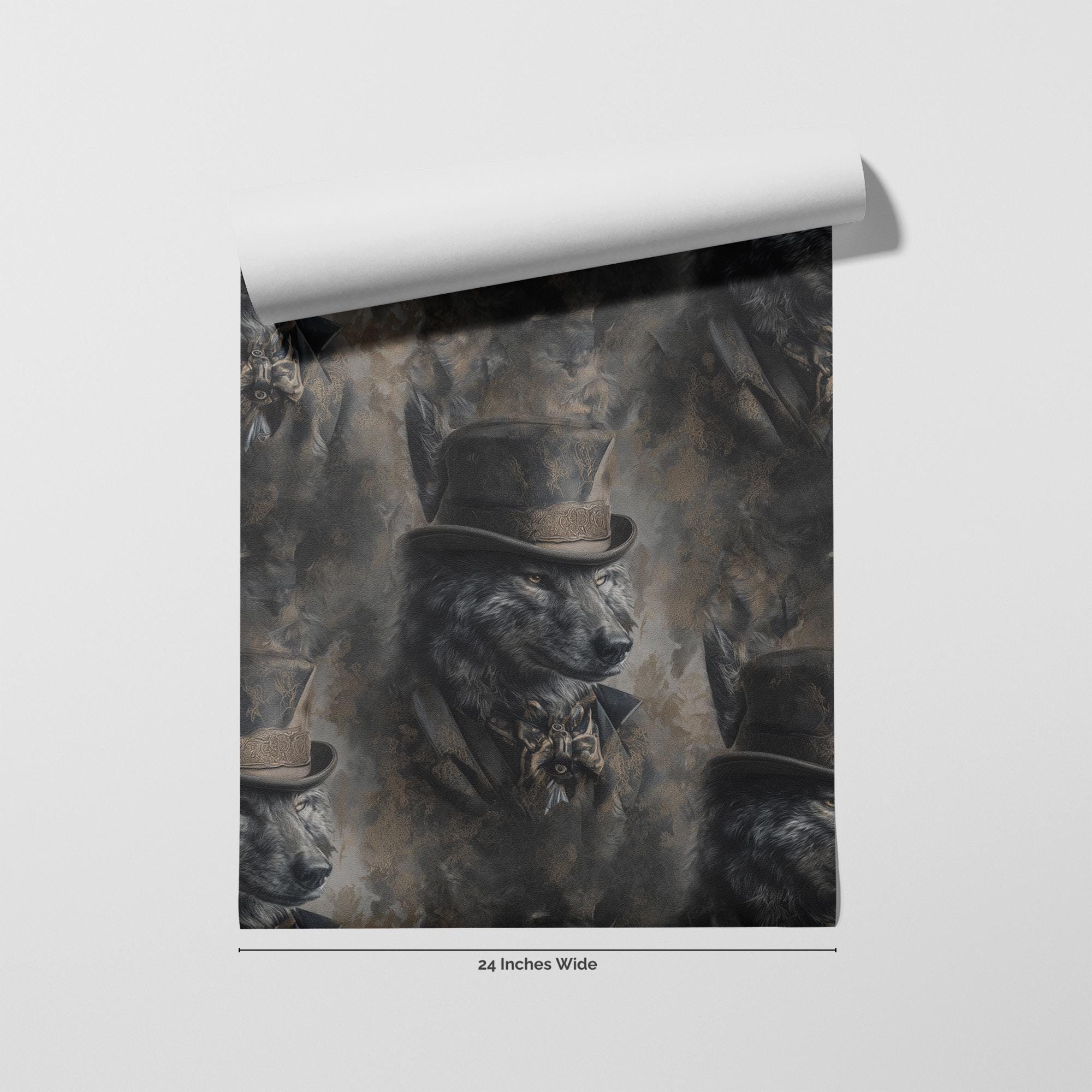 The Night Warden wallpaper flat roll view