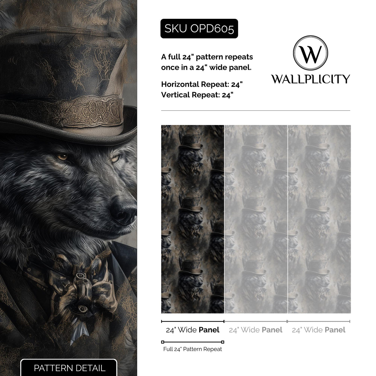 The Night Warden wallpaper close up pattern detail
