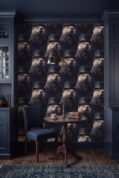 The Admiral: Victorian Sea Otter Wallpaper