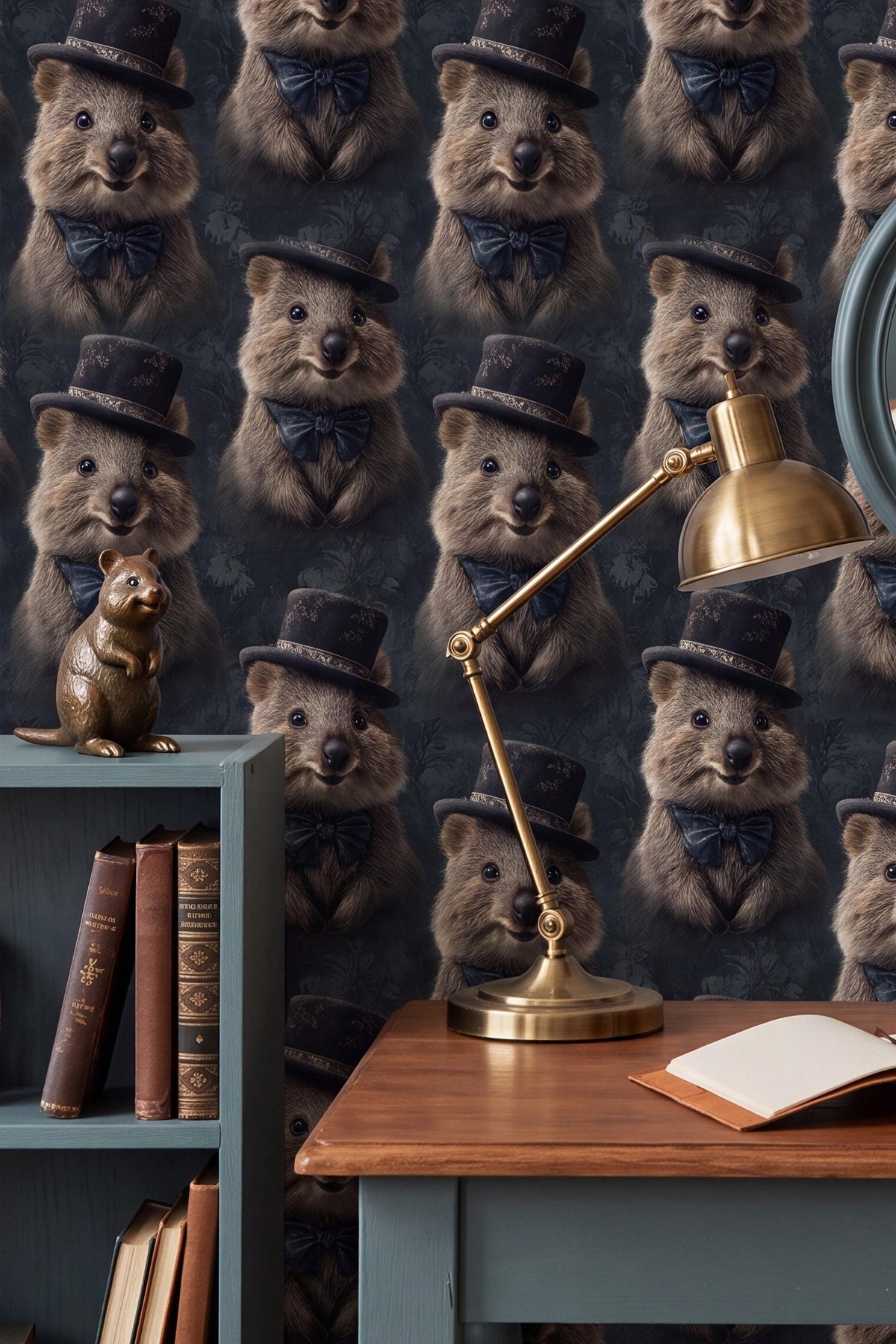 The Optimist wallpaper accent wall view